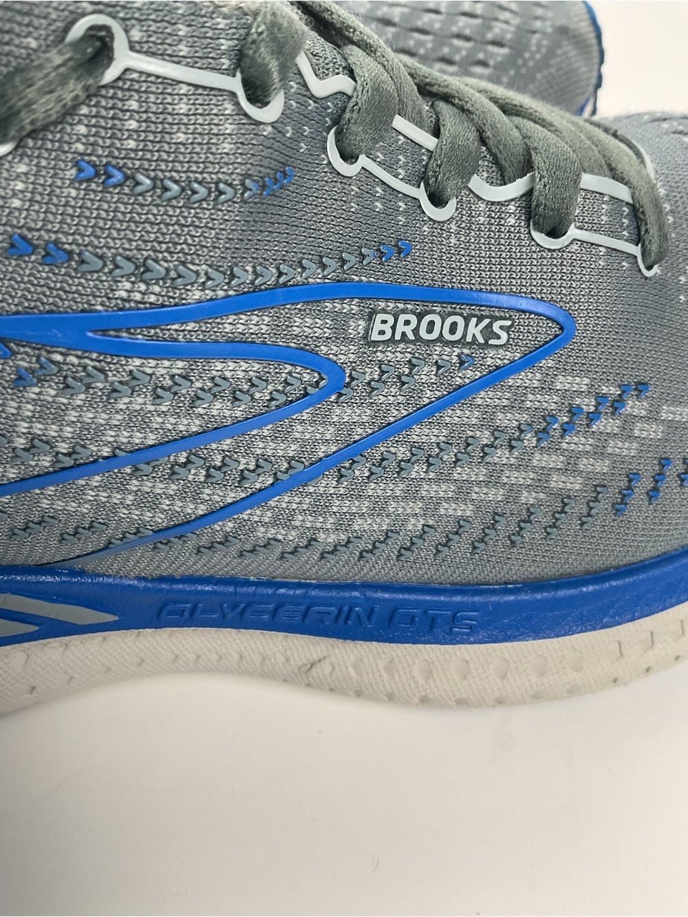 Brooks Glycerin GTS 19 Men’s Size 9 Gray Blue Running Shoes GuideRails - Picture 10 of 12